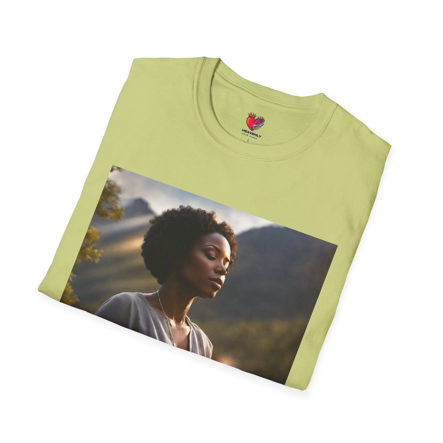 Inspirational Unisex Softstyle T-Shirt - "Did You Pray Today?" with Heavenly Love Vibes Design