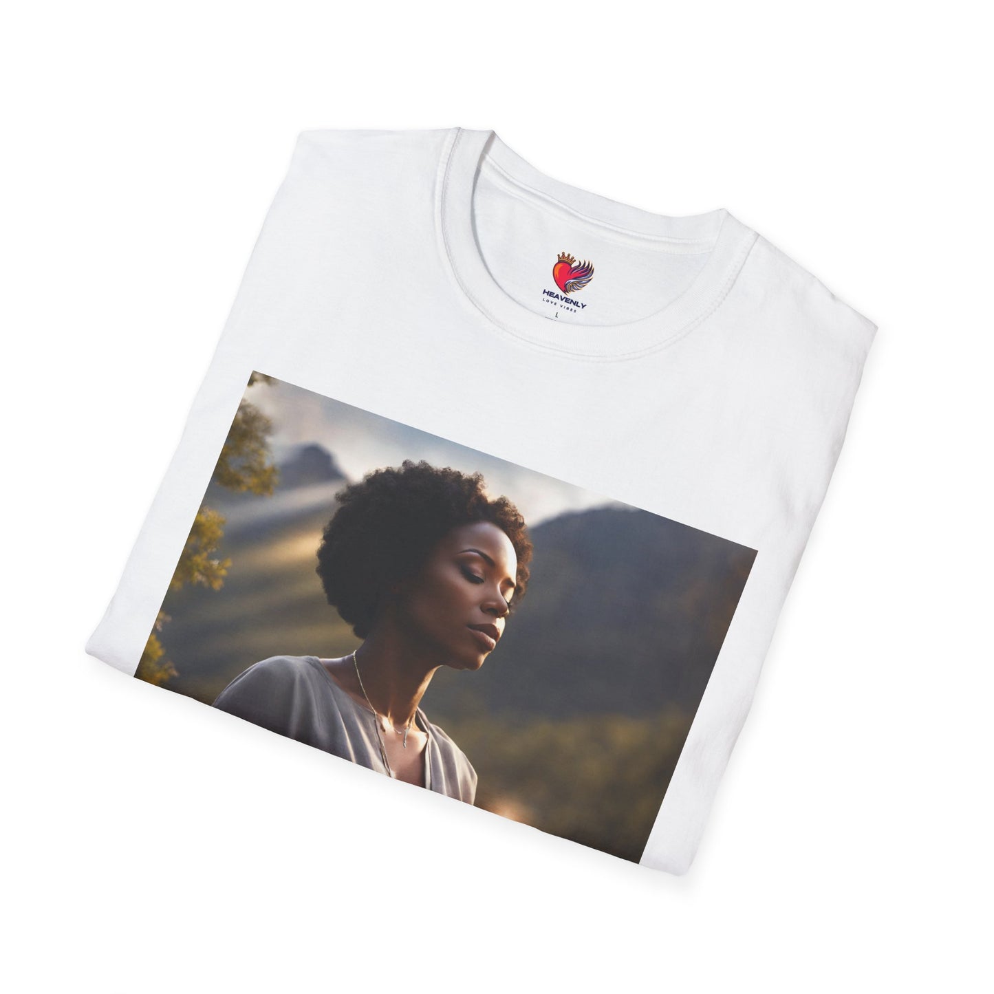 Inspirational Unisex Softstyle T-Shirt - "Did You Pray Today?" with Heavenly Love Vibes Design