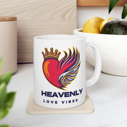 Heavenly Love Vibes Ceramic Mug — Coffee Cup (11oz/15oz)