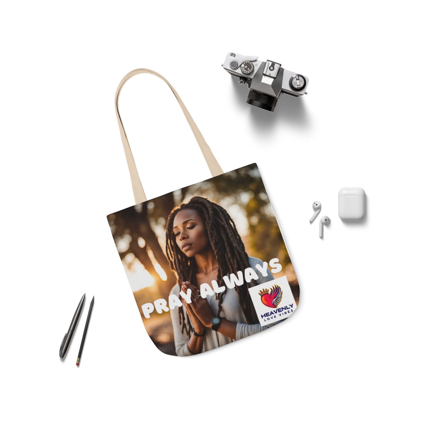 Pray Always - Canvas Tote Bag - Heavenly Love Vibes