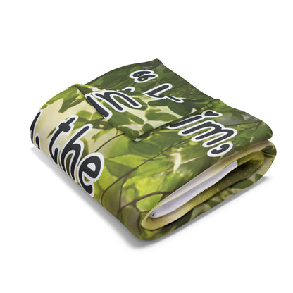John 14:6 Scripture Fleece Blanket — "I am the way, the truth, and the life"