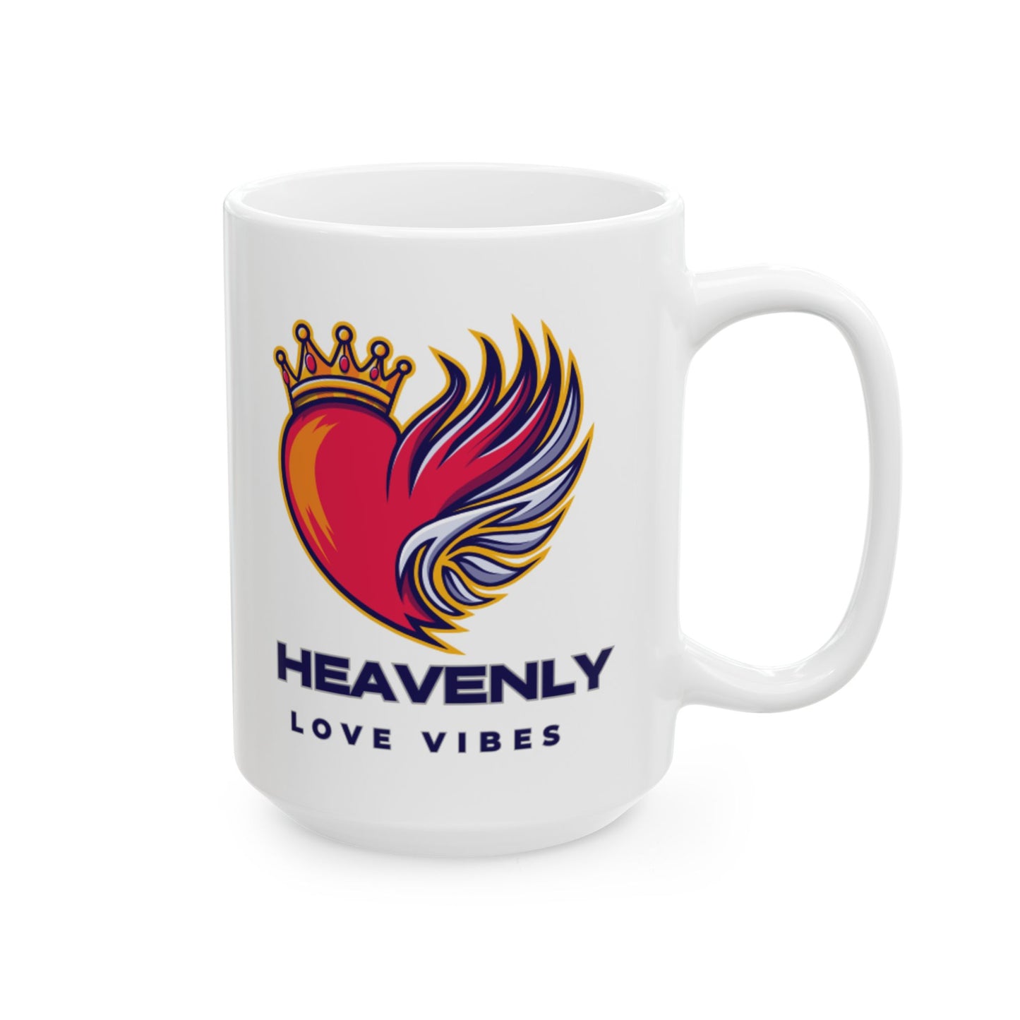 Heavenly Love Vibes Ceramic Mug — Coffee Cup (11oz/15oz)