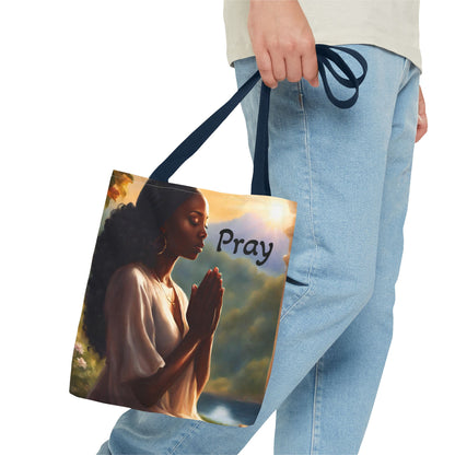 Pray Tote Bag — Heavenly Love Vibes