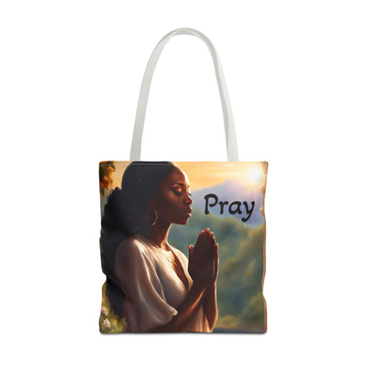 Pray Tote Bag — Heavenly Love Vibes