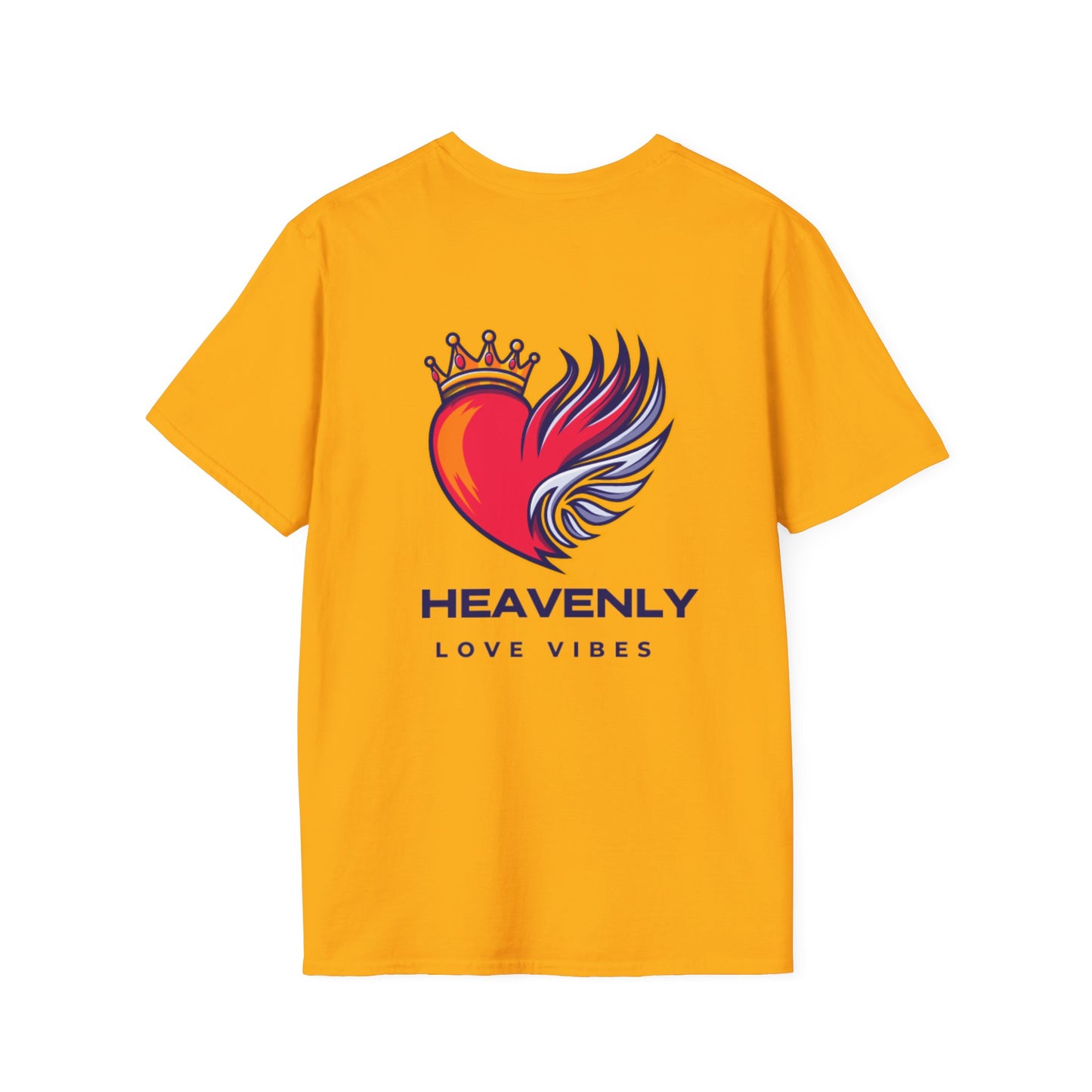 Heavenly Love Vibes T-Shirt - Unisex Softstyle Tee with Inspirational Design
