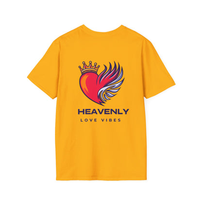 Heavenly Love Vibes T-Shirt - Unisex Softstyle Tee with Inspirational Design
