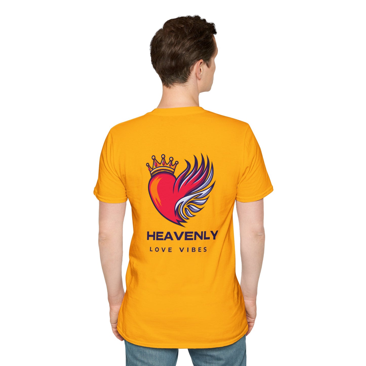 Heavenly Love Vibes T-Shirt - Unisex Softstyle Tee with Inspirational Design