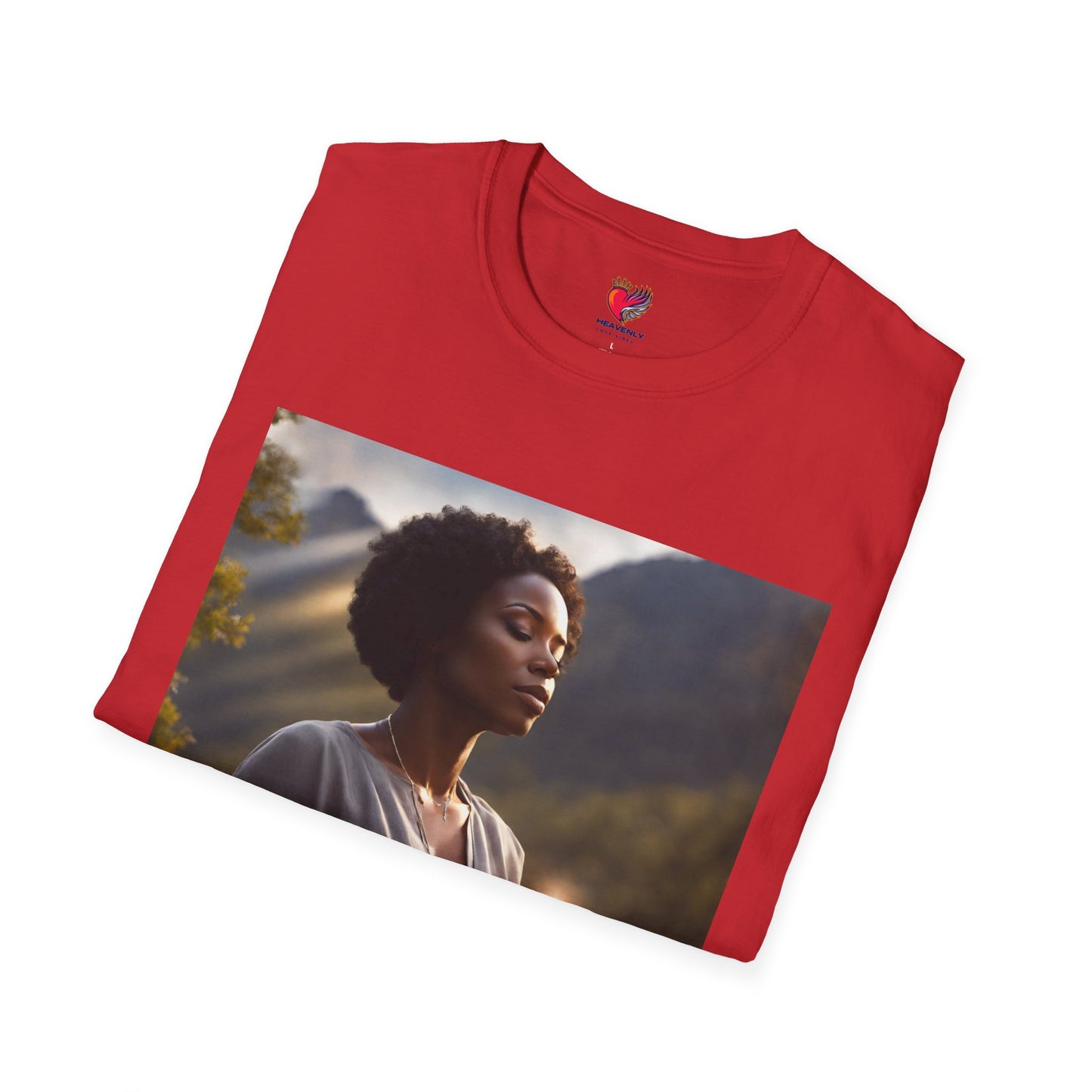 Inspirational Unisex Softstyle T-Shirt - "Did You Pray Today?" with Heavenly Love Vibes Design