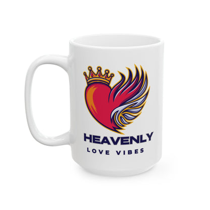 Heavenly Love Vibes Ceramic Mug — Coffee Cup (11oz/15oz)