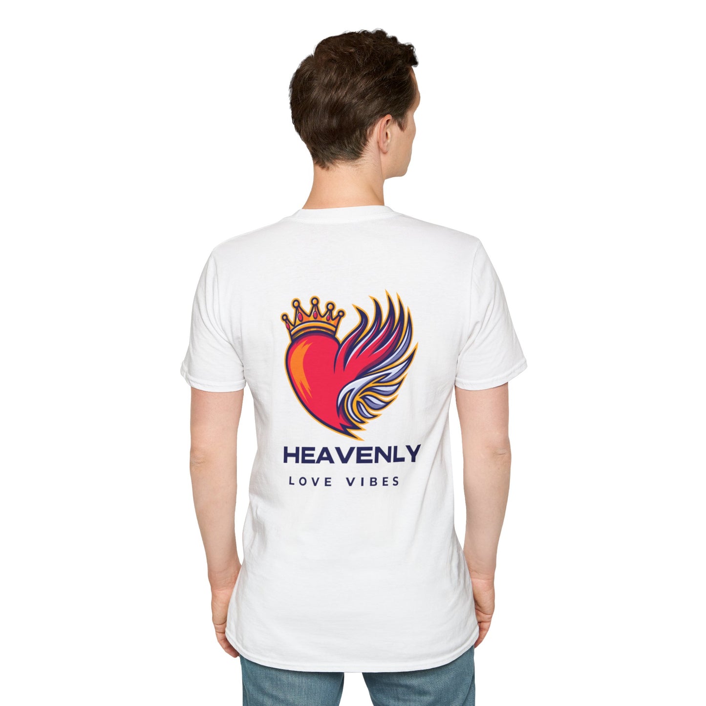 Heavenly Love Vibes T-Shirt - Unisex Softstyle Tee with Inspirational Design