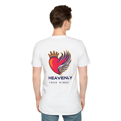 Heavenly Love Vibes T-Shirt - Unisex Softstyle Tee with Inspirational Design