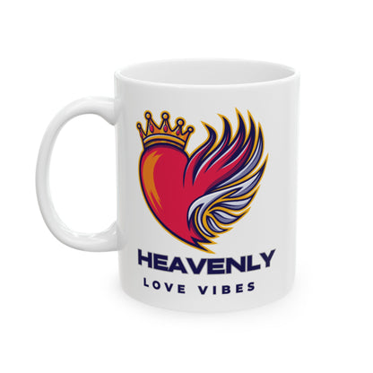 Heavenly Love Vibes Ceramic Mug — Coffee Cup (11oz/15oz)