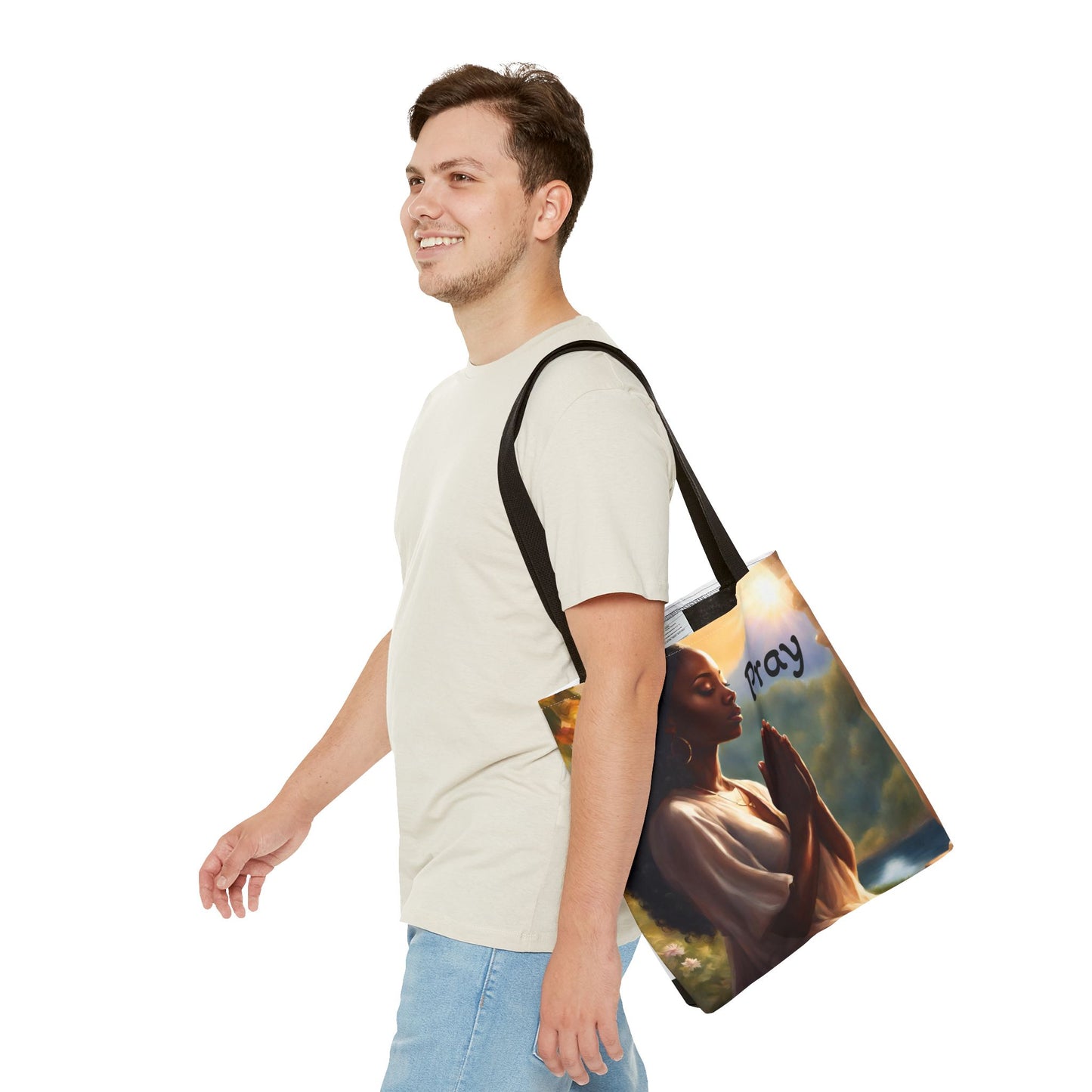 Pray Tote Bag — Heavenly Love Vibes