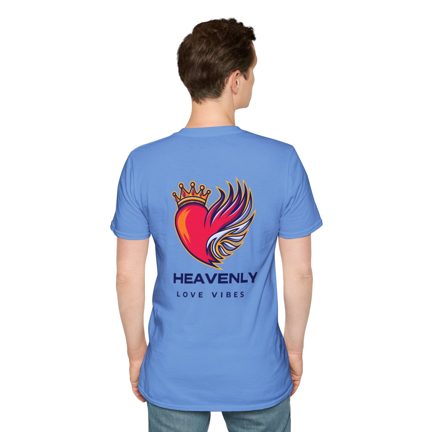 Heavenly Love Vibes T-Shirt - Unisex Softstyle Tee with Inspirational Design