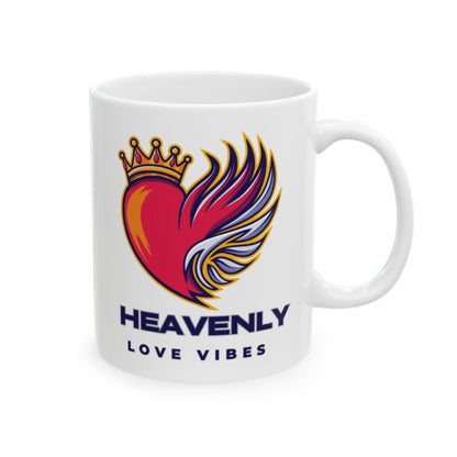Heavenly Love Vibes Ceramic Mug — Coffee Cup (11oz/15oz)