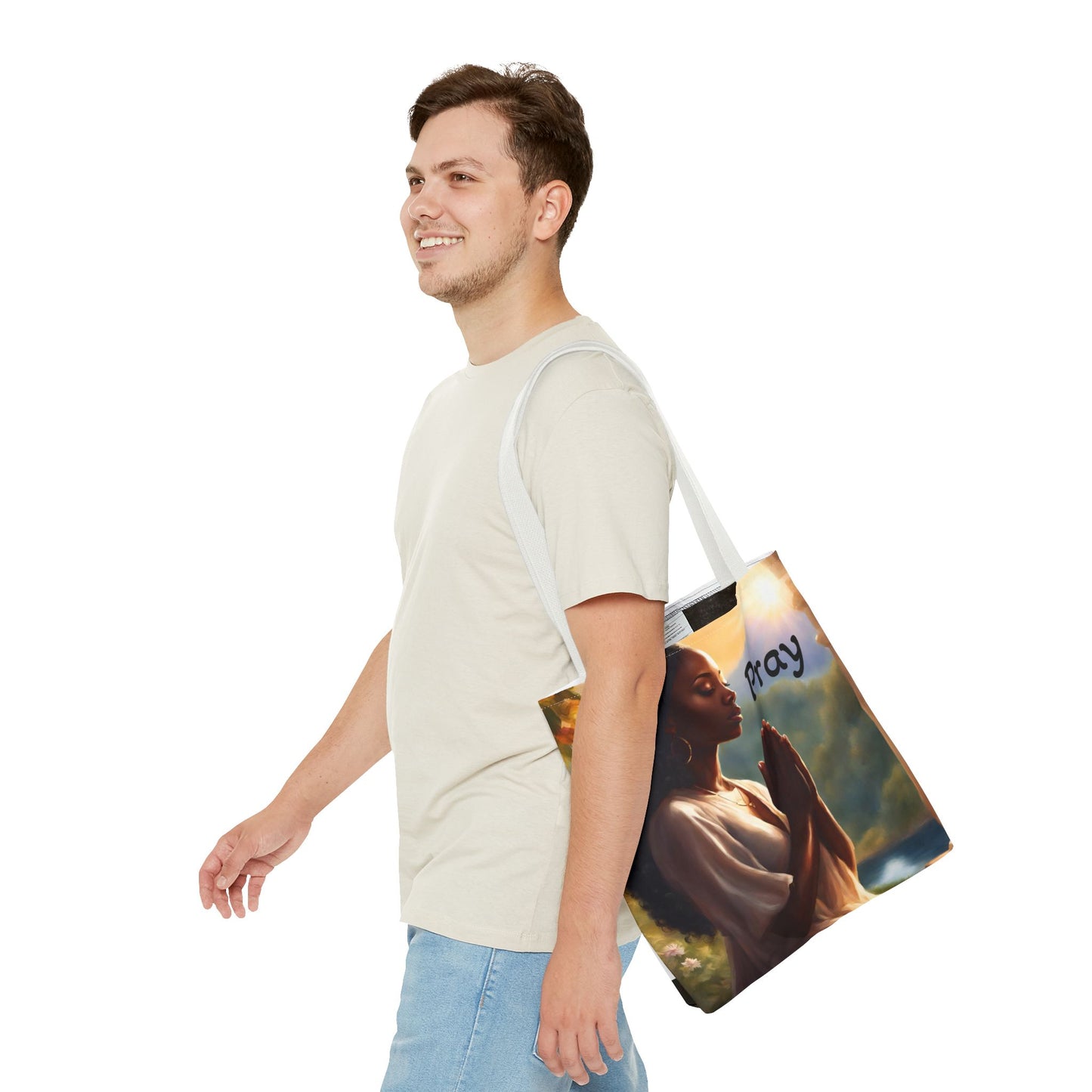 Pray Tote Bag — Heavenly Love Vibes