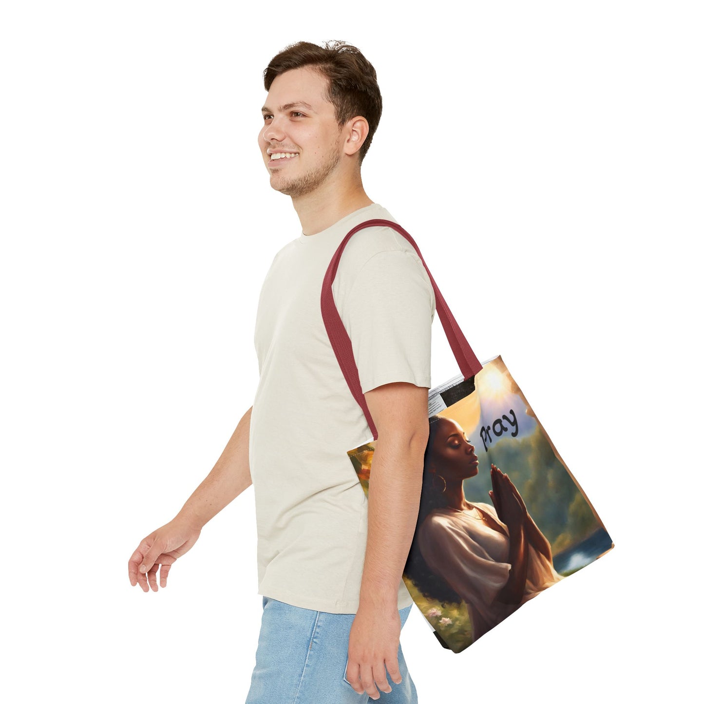 Pray Tote Bag — Heavenly Love Vibes