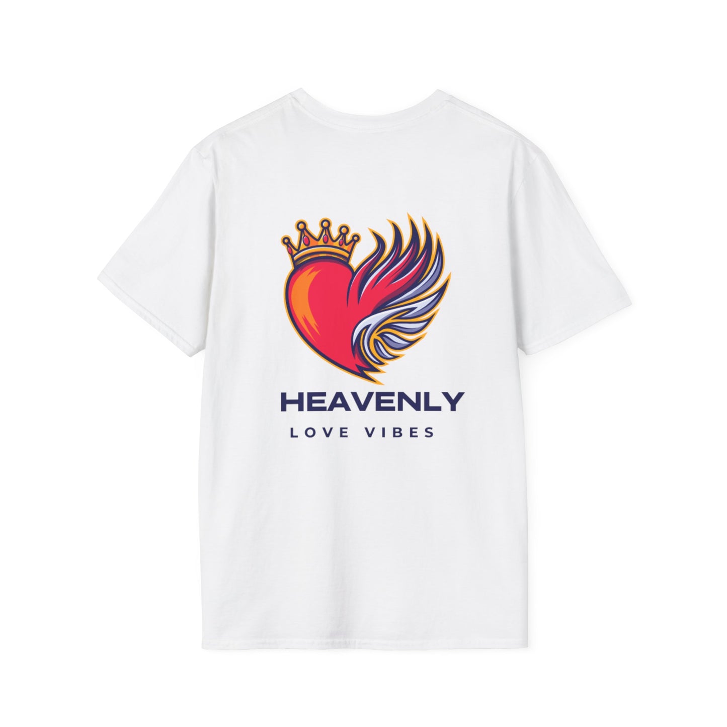Heavenly Love Vibes T-Shirt - Unisex Softstyle Tee with Inspirational Design