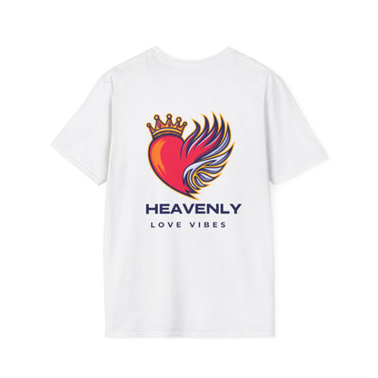 Heavenly Love Vibes T-Shirt - Unisex Softstyle Tee with Inspirational Design
