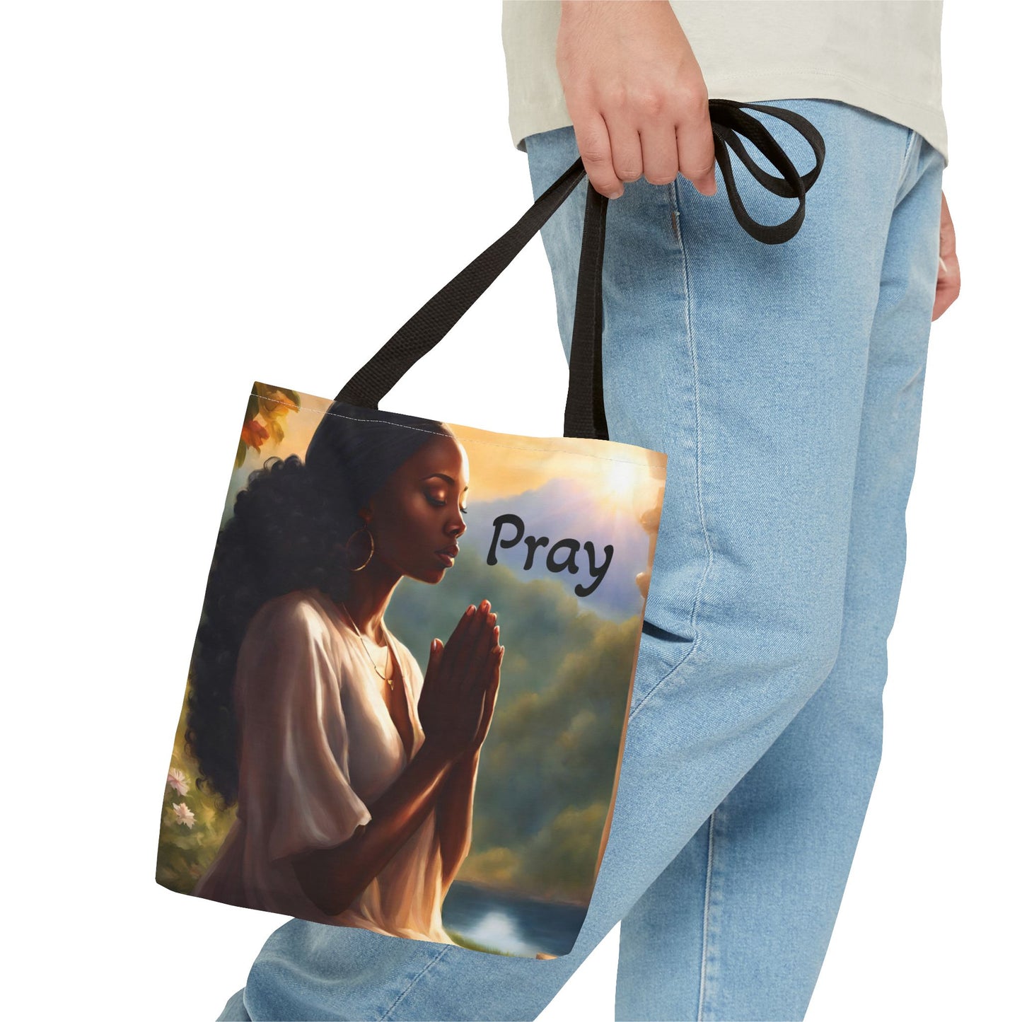 Pray Tote Bag — Heavenly Love Vibes