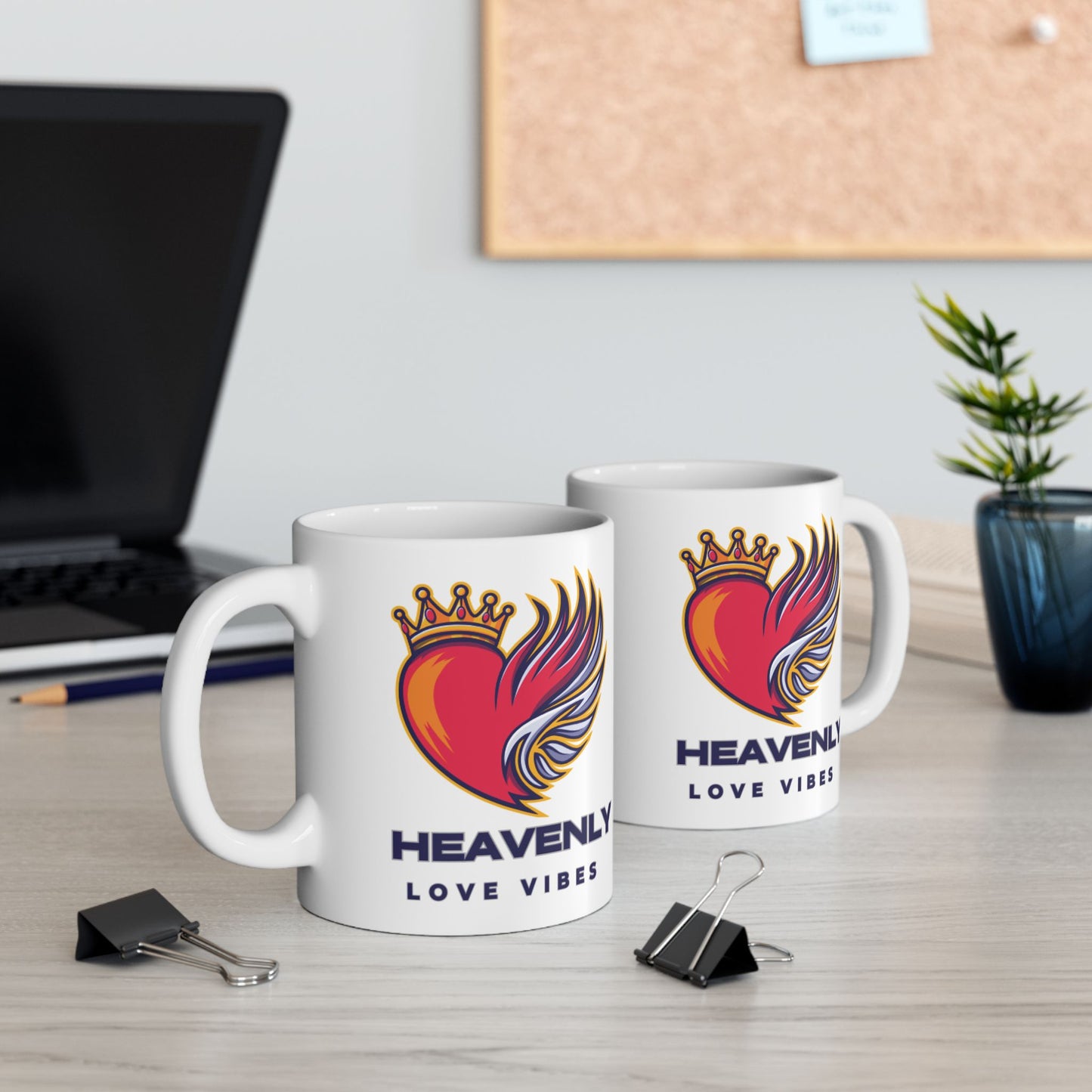 Heavenly Love Vibes Ceramic Mug — Coffee Cup (11oz/15oz)