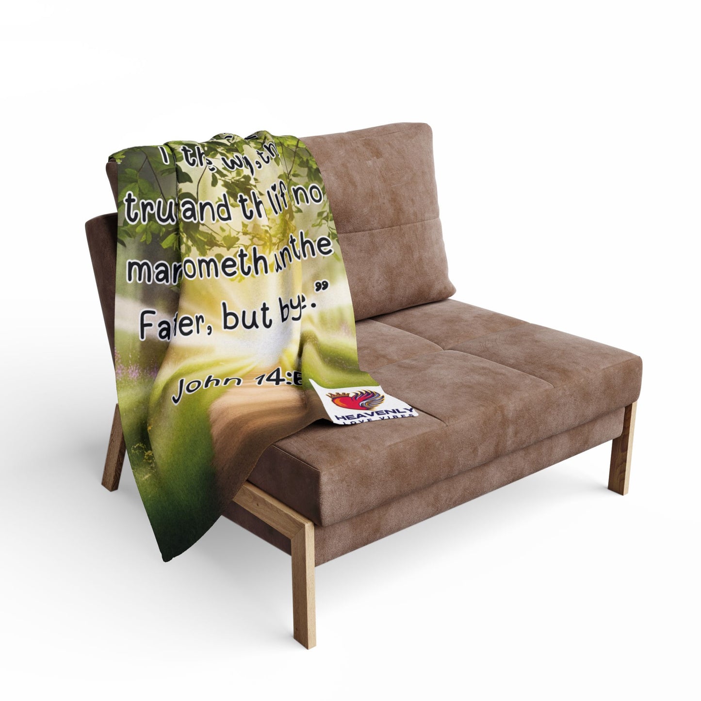 John 14:6 Scripture Fleece Blanket — "I am the way, the truth, and the life"